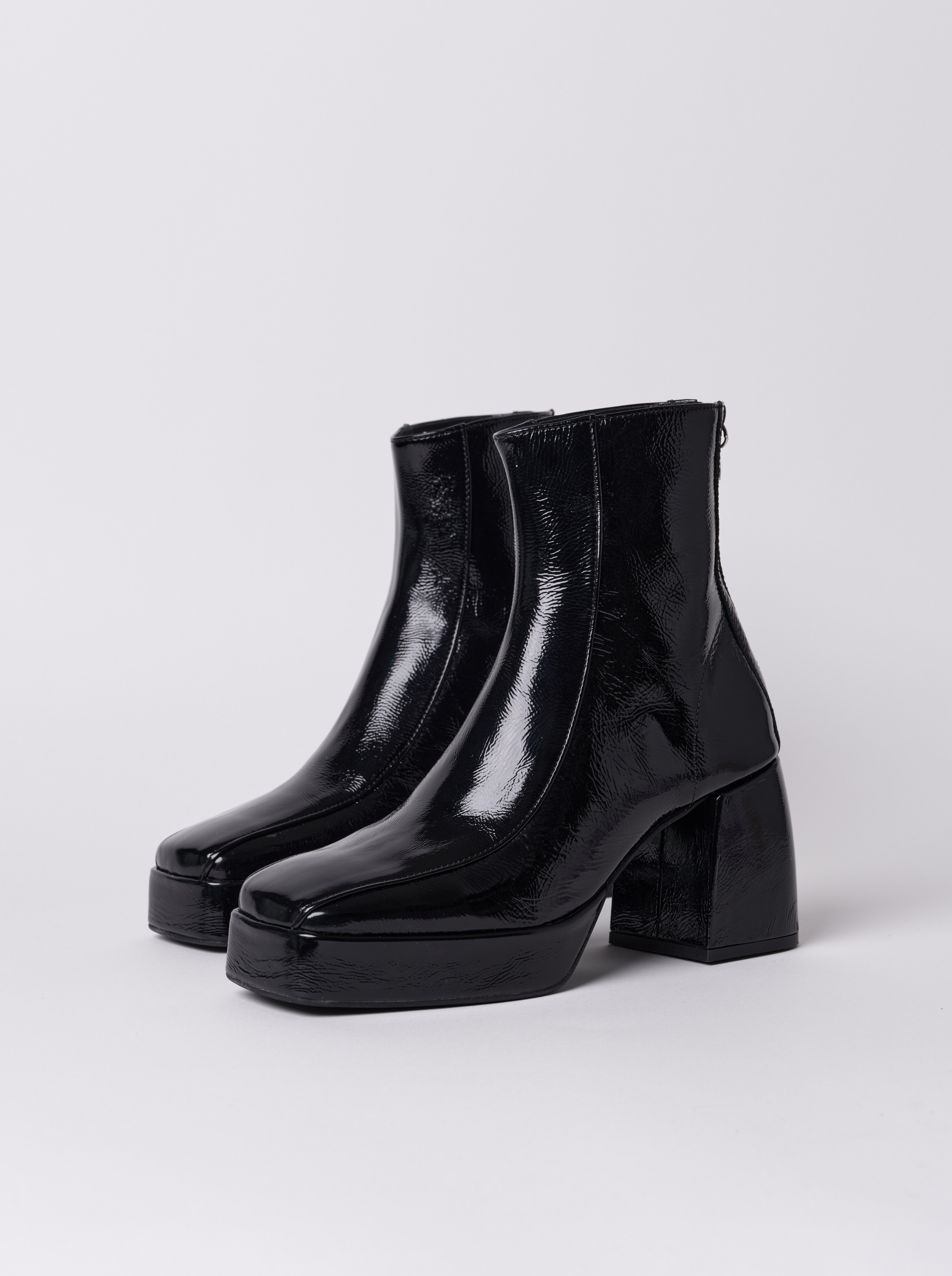 Bottines Shiny Black