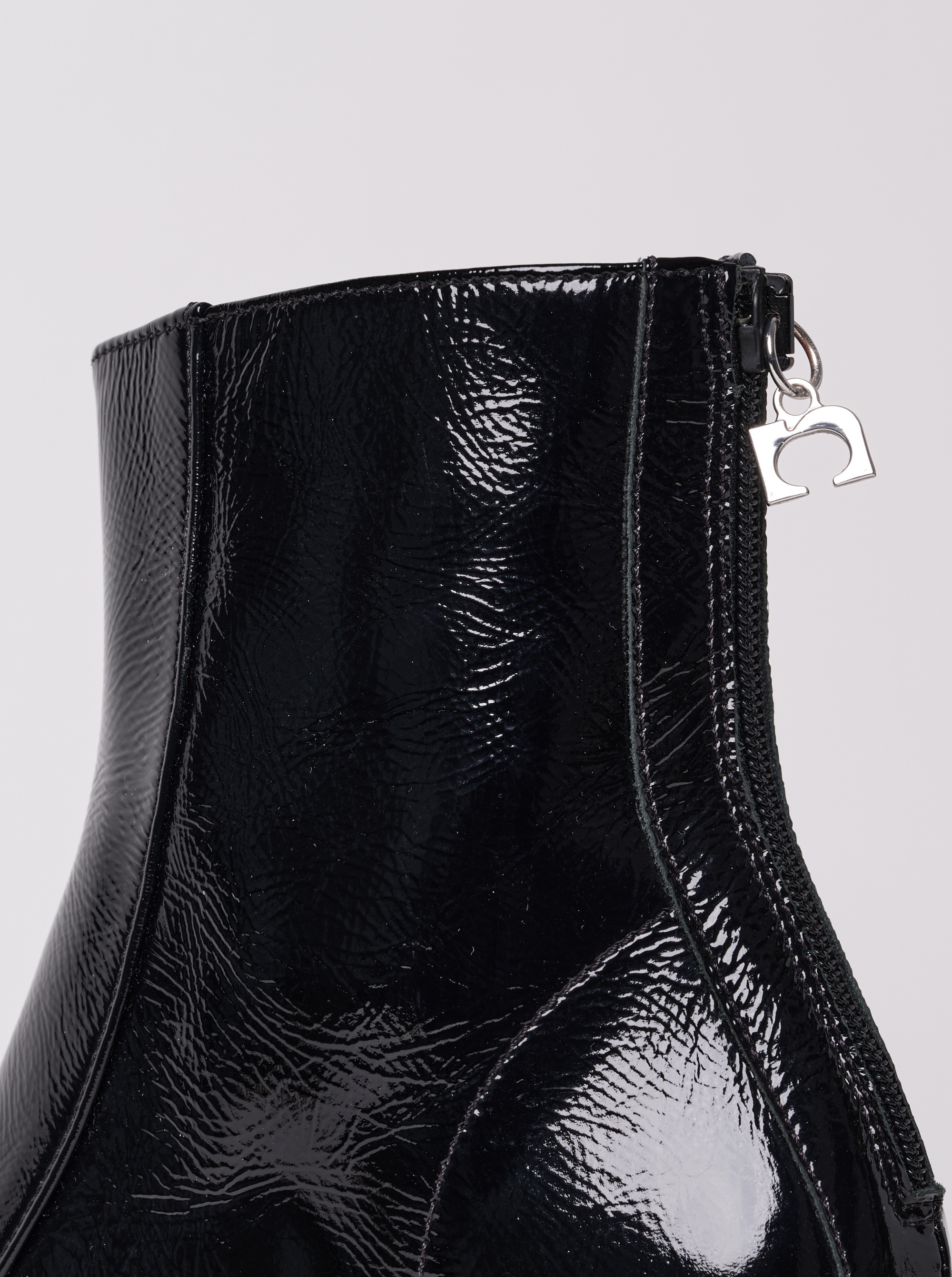 Bottines Shiny Black en Cuir