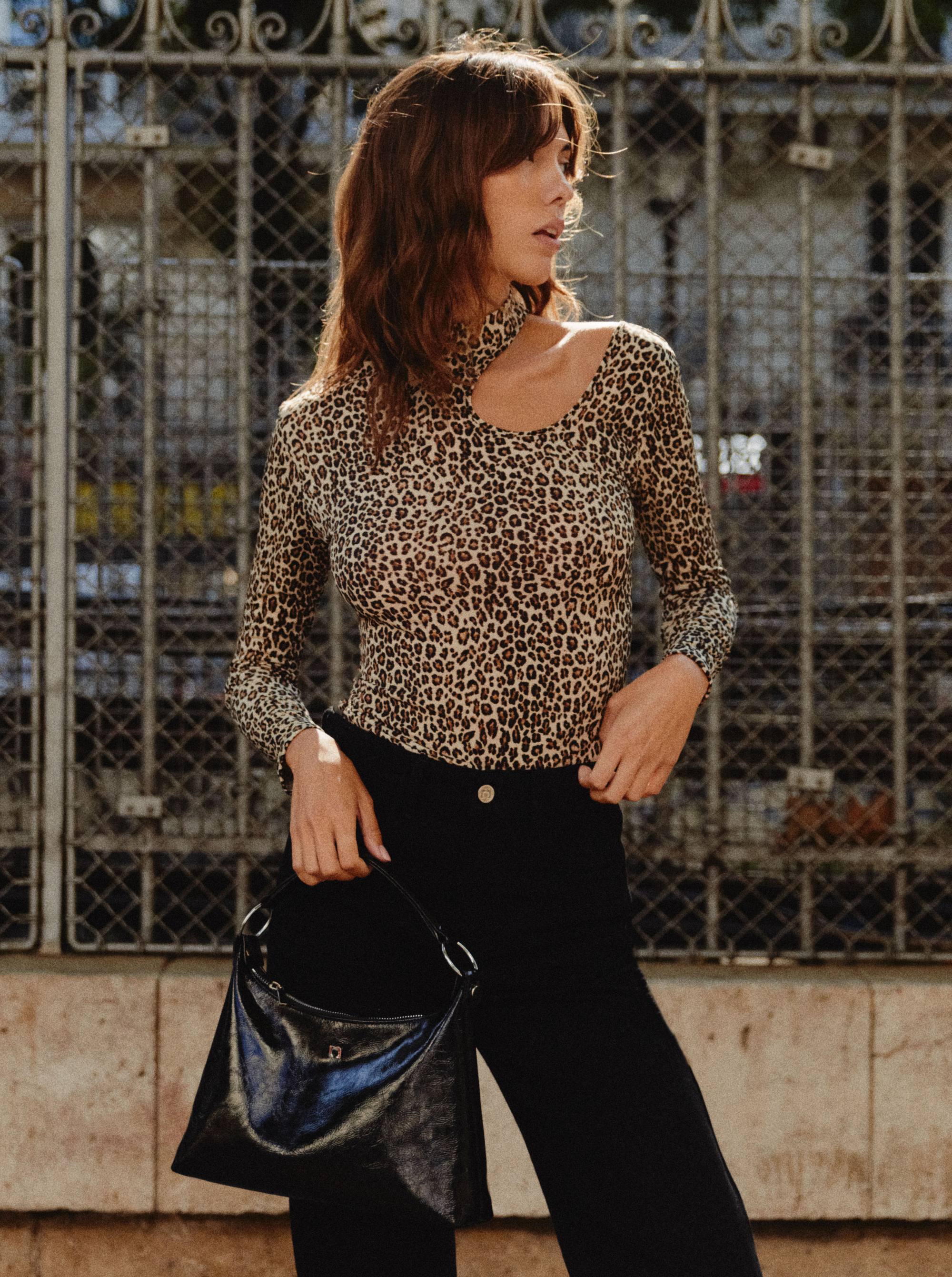 Top Foxy Fauve Manches Longues